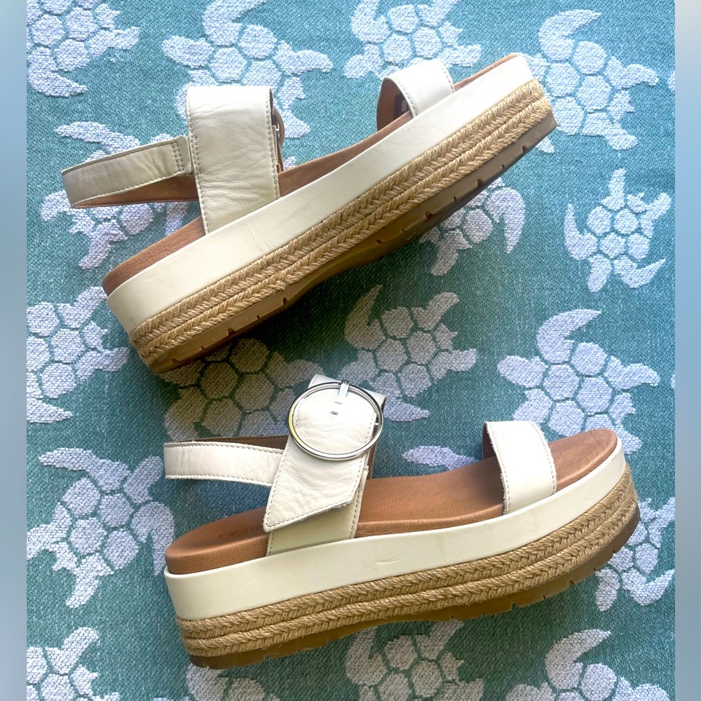 UGG women’s April sandals jasmine leather- Size 10